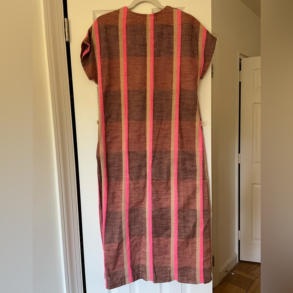 Ace & Jig Brown Dress with Pink Stripes - Picture 4 of 6
